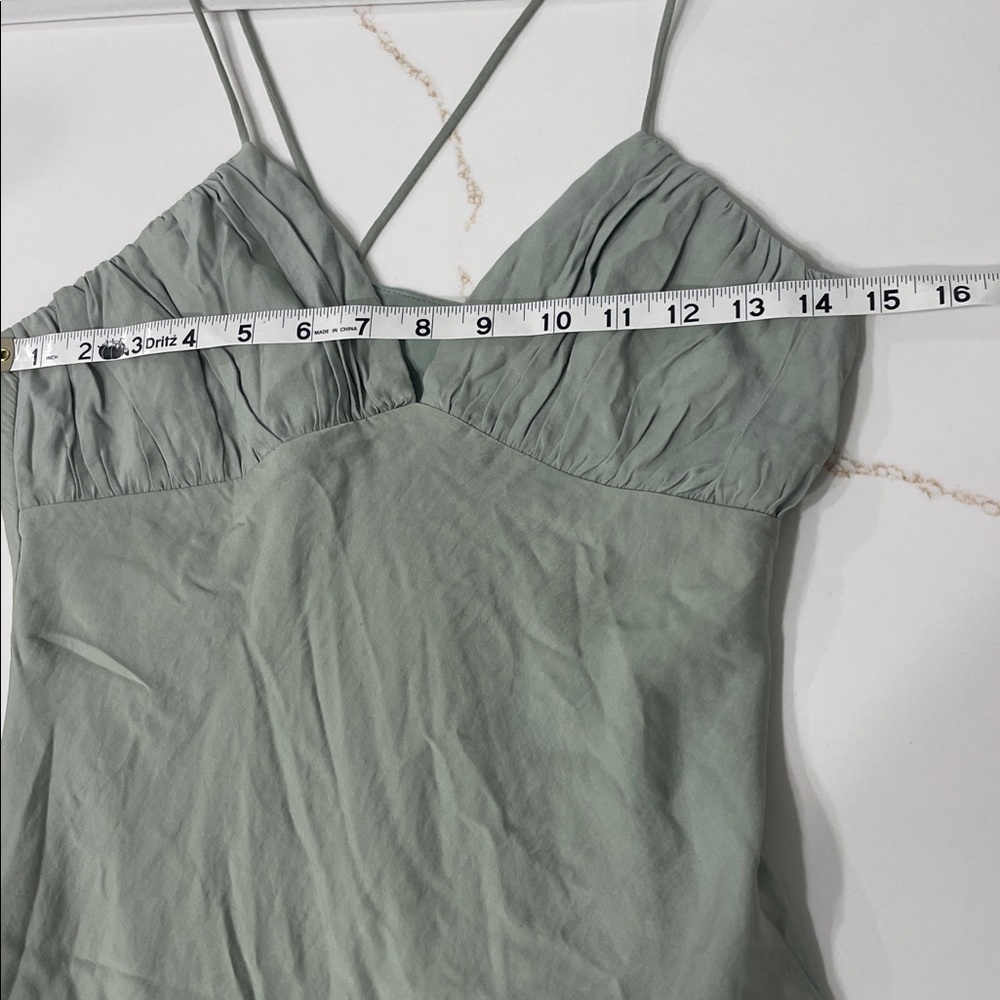 Princess Polly Sage Green Mini Slip Dress - Picture 5 of 6